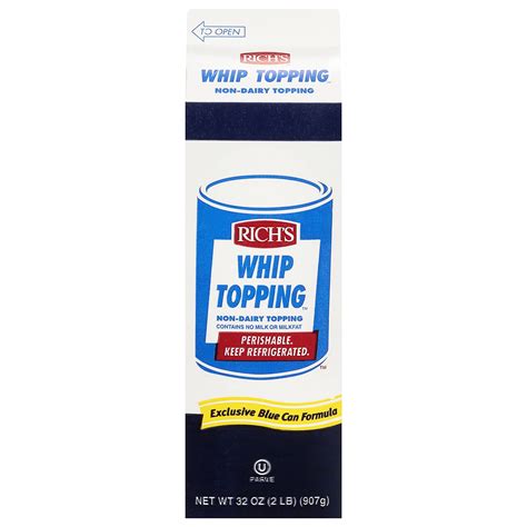Amazon Com Rich Amp 39 S Non Dairy Whip Topping Liquid Whip Topping Thaw