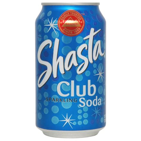 Amazon Com Shasta Club Soda 12 Pack Of 12Oz Cans Crisp Clean Carbonated Mixer No Sugar No Caffeine Perfect For Cocktails Or Sipping Straight Grocery Gourmet Food