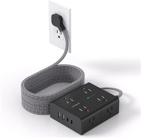 Amazon Com Surge Protector Power Strip Chcore 5Ft Braided Extension Cord With 8 Outlets With 4 Usb 2 Usb C Charging Ports Flat Plug Multi Plug Outlet Extender Charging Station For Home Amazon Com Surge Protector Power Strip Chcore 5Ft Braided Extension Cord With 8 Outlets With 4 Usb 2 Usb C Charging Ports Flat Plug Multi Plug Outlet Extender Charging Station For Home
