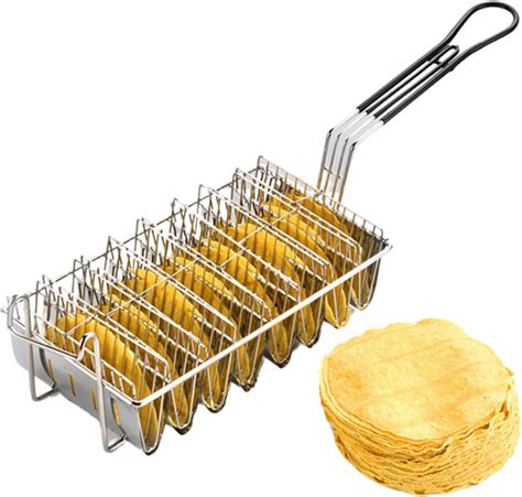 Amazon Com Taco Fryer Basket Deep Fryer Taco Holder Basket V Shaped
