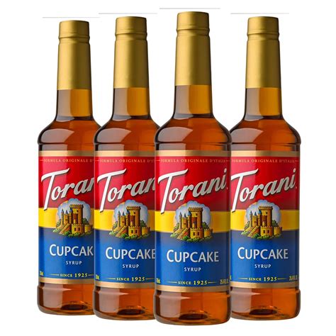 Amazon Com Torani Flavored Drink Syrup Cupcake 25 4 Fl Oz Pack Of