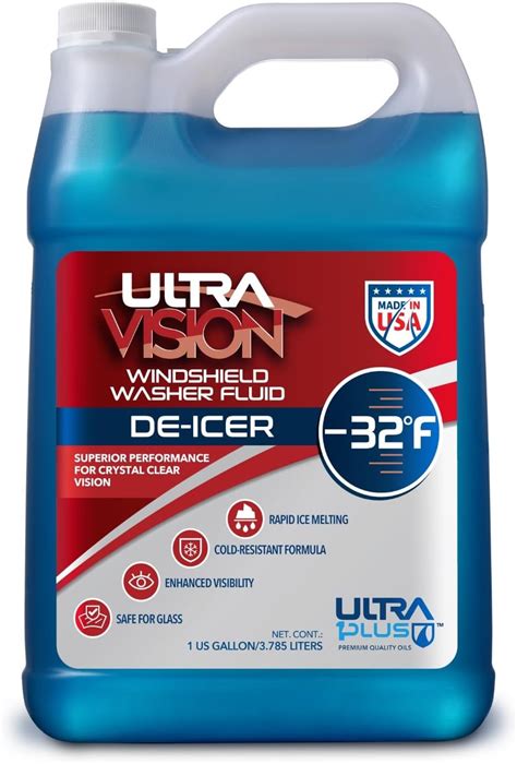 Amazon Com Ultra 1Plus De Icer Windshield Washer Fluid Advanced Formula For Winter Driving Clear Vision In Weather Conditions 32F 1 Deicer Gallon Automotive Amazon Com Ultra 1Plus De Icer Windshield Washer Fluid Advanced Formula For Winter Driving Clear Vision In Weather Conditions 32F 1 Deicer Gallon Automotive