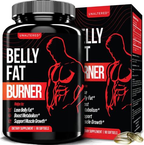 Amazon Com Unaltered Belly Fat Burner For Men Natural Weight Loss Pills To Support Reduced Body Fat Preservation Of Lean Muscle Mass And A Healthy Metabolism Cla Dietary Supplement 90