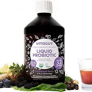 Amazon Com Vitagut Liquid Probiotic Prebiotics Amp Postbiotics 3 In 1