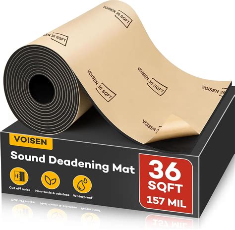 Amazon Com Voisen Sound Deading Material For Cars 157 Mil 4 Mm 36 Sqft Sound Deadening Mat Sound Deadening Car Sound Deadening Closed Cell Foam Pe Foam Sound Deadener Material Heat Barrier Automotive