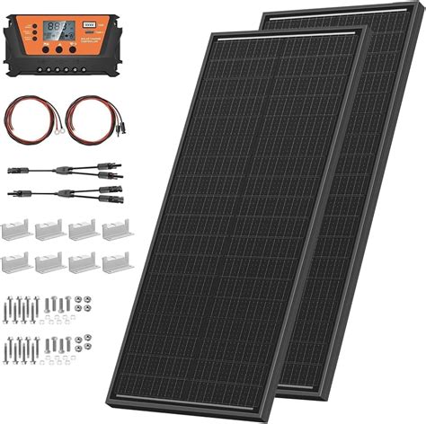 Amazon Com Werchtay 200 Watts Solar Panel Kit 12V 24V 2Pcs 100W Amazon Com Werchtay 200 Watts Solar Panel Kit 12V 24V 2Pcs 100W