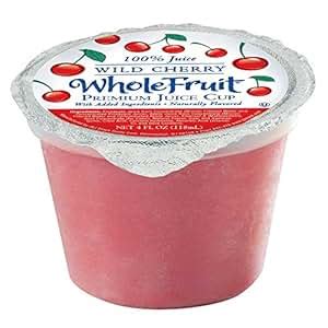 Amazon Com Whole Fruit Wild Cherry Premium Juice Cup 4 Ounce 96 Per Case Frozen Desserts And Toppings Grocery Gourmet Food