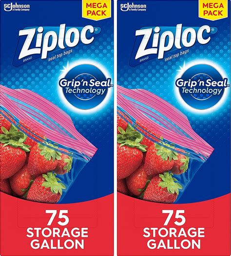 Amazon Com Ziploc Gallon Food Storage Bags Grip Amp 39 N Seal Technology