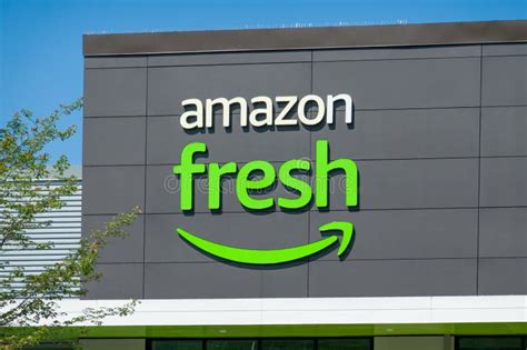 Amazon Fresh Retail Grocery Store Exterior And Trademark Logo Editorial Amazon Fresh Retail Grocery Store Exterior And Trademark Logo Editorial