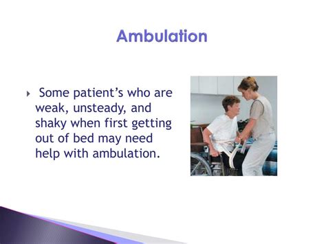 Ambulation Definition Meaning