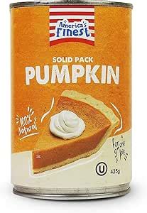 America'S Finest, Pumpkin Puree - 100% Pure Pumpkin - 425G Tin : Amazon ...