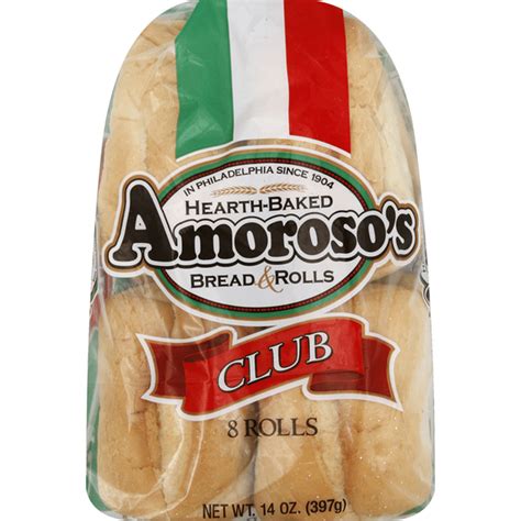 Amoroso Amp 39 S Rolls Club 8 Each Instacart