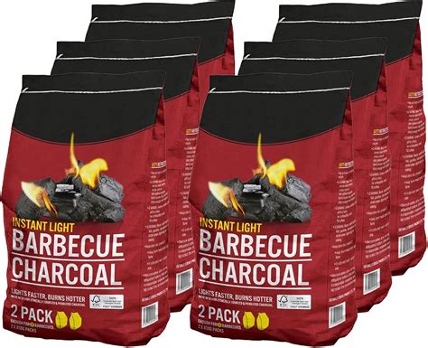 Amos Instant Light Barbecue Charcoal 6 X 850G Bbq Grill Coal Bags On Onbuy Amos Instant Light Barbecue Charcoal 6 X 850G Bbq Grill Coal Bags On Onbuy