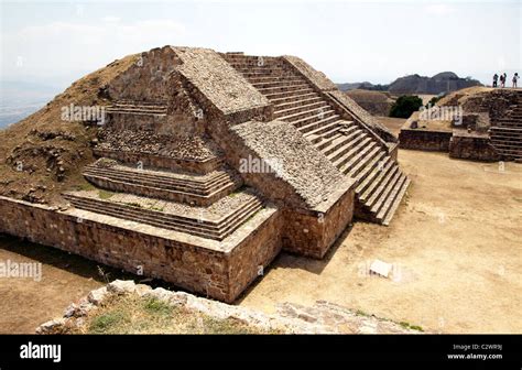 Ancient Pyramid Monte Alban Ruins Oaxaca State Mexico Stock Photo Alamy