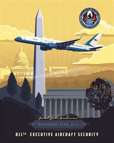 Andrews Afb C 32 811Th Executive Aircraft Security Squadron Posters Andrews Afb C 32 811Th Executive Aircraft Security Squadron Posters