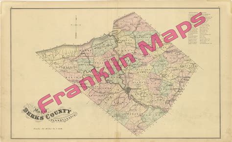Andy Amp 39 S Antique Maps 1876 Berks County
