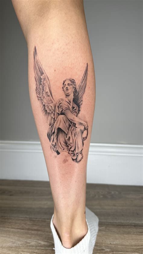 Angel Statue With Text Tattoodo Angel Statue With Text Tattoodo