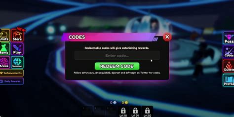 Anime Vanguards Codes Roblox