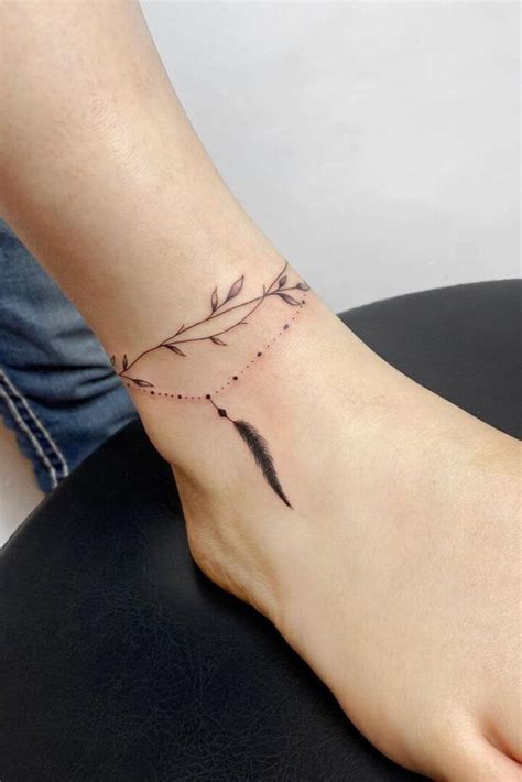 Anklet Tattoo 46 Sublime Ideas For Ankle Bracelet Tattoos That Setting