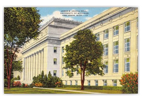 Ann Arbor Michigan James B Angell Hall University Of Michigan