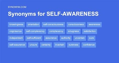 Another Word For Self Awareness