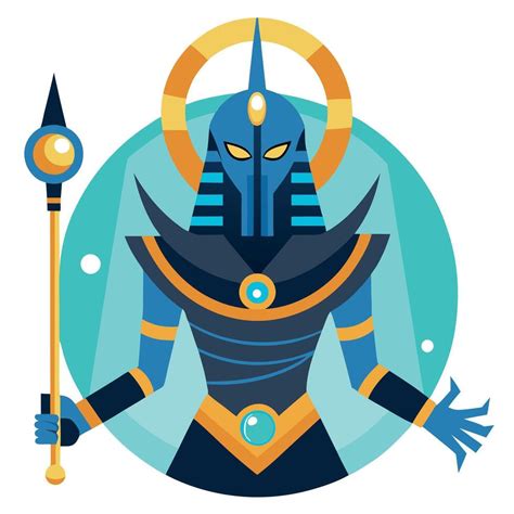 Anubis The God Of The Underworld Is Holding A Staff 51458752 Vector Art At Vecteezy Anubis The God Of The Underworld Is Holding A Staff 51458752 Vector Art At Vecteezy