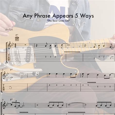 Any Phrase Appears 5 Ways Eric Haugen Guitar Any Phrase Appears 5 Ways Eric Haugen Guitar