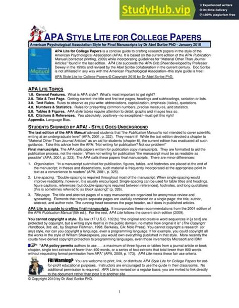 Apa Lite Topics Students Shunned By Apa Style Goes Underground Pdf