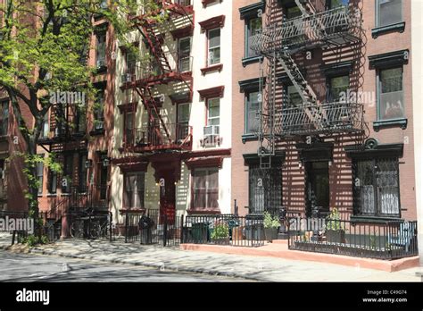 Apartment Buildings East Village Manhattan New York City Stock Photo