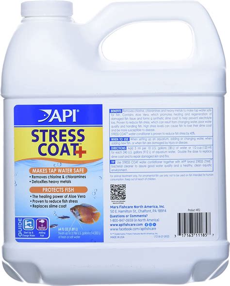 Api Stress Coat Aquarium Water Conditioner 64 Ounce Bottle Midwest