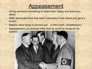 WW2 Appeasement Definition Explained