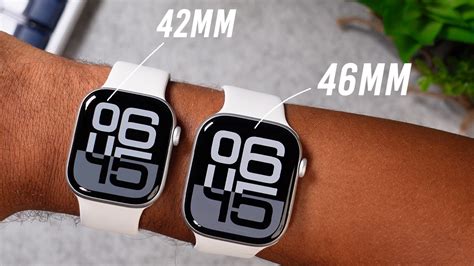 Apple Watch Series 10 42Mm Vs 46Mm Size Comparison On Wrist Youtube
