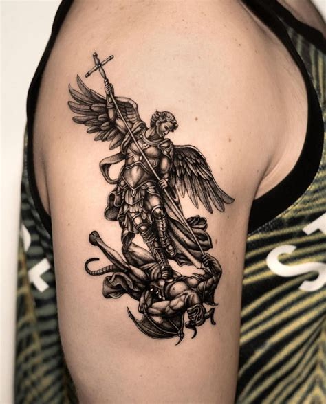 Archangel Michael Tattoo St Michael Tattoo Archangel Gabriel Angel