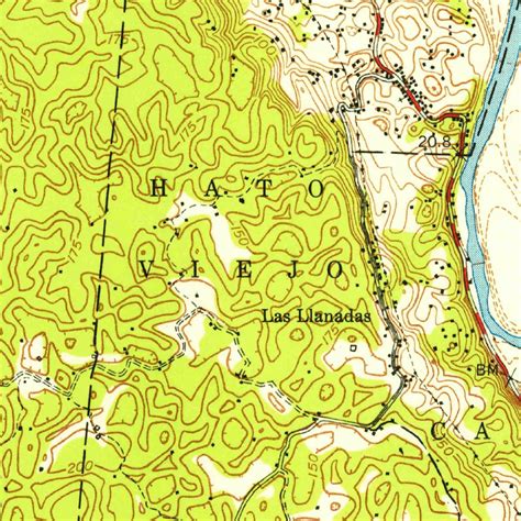 Arecibo Pr 1953 30000 Scale Map By United States Geological Survey