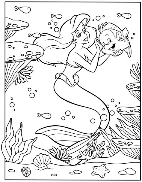 Ariel Coloring Pages Free Printable Prntbl Concejomunicipaldechinu Gov Co