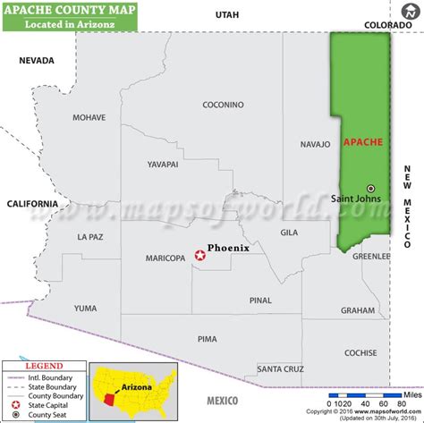Arizona Apache County Sanders Area Ezownland