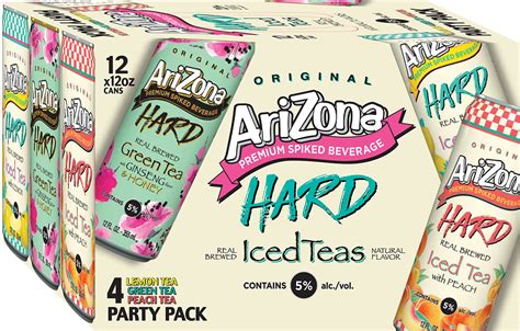 Arizona Hard Iced Tea Variety Pack 12 Pack Of 12 Oz Can
