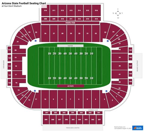 Arizona State Football Stadium Map Arizona State Football Stadium Map