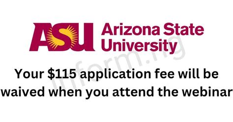 Arizona State University Application Fee Waiver 2025 New