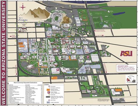 Arizona State University Campus Maps On The Web