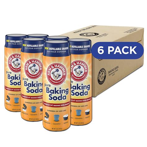 Arm Hammer Pure Baking Soda Shaker 12 Oz Pack Of 6 Multipack Deal