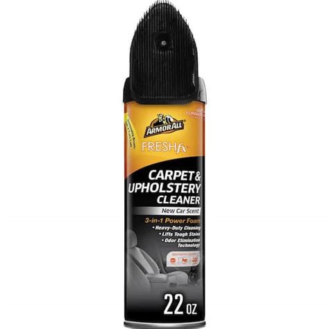 Armor All Fresh Fx 22 Oz Power Foam Carpet And Upholstery Cleaner New Car Scent E302827700 The Home Depot