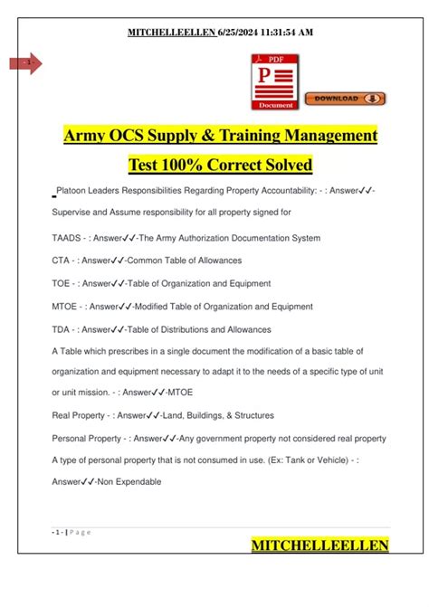 Army Ocs Packet Requirements