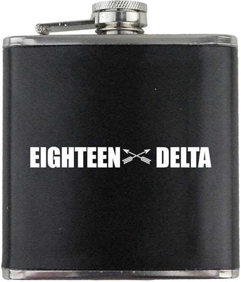 Army Special Forces Mos 18A Veteran Leather Wrapped 6Oz Flask Usamm