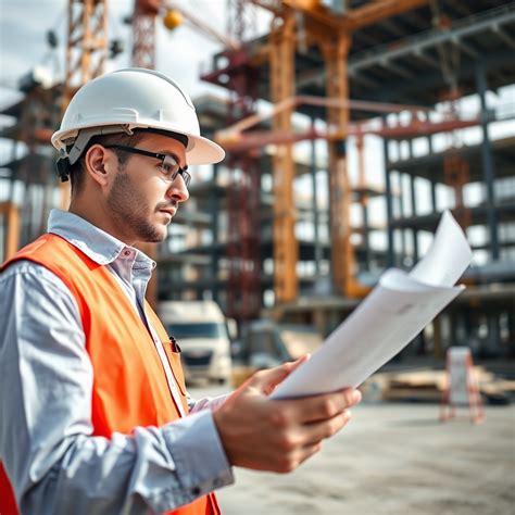 Arquitecto Ingeniero Civil Ropa De Trabajo Obra Civil Retrato De Ingeniero Civil Con Uniforme De Seguridad