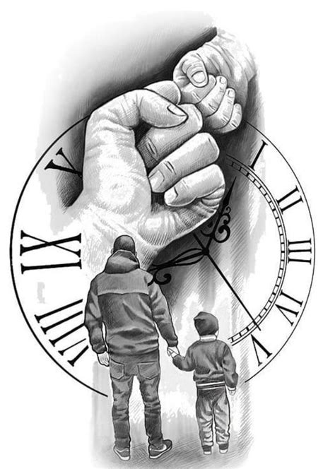 Art Father And Son Tattoo Design Stencil Art Father And Son Tattoo Design Stencil