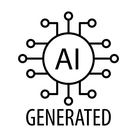 Artificial Intelligence Generated Icon Vector Ai Sign For Graphic Design Logo Website Social