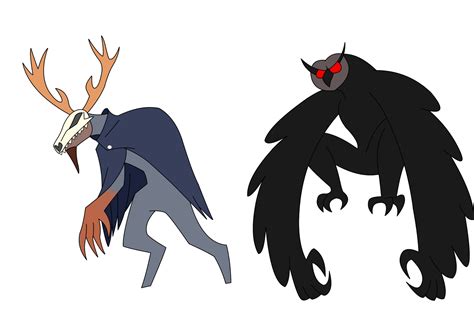 Artstation Cryptid Series The Wendigo And The Owlman Artstation Cryptid Series The Wendigo And The Owlman