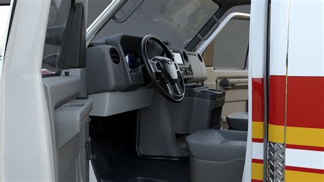 Artstation Ford E Series Ambulance Fdny With Interior Resources