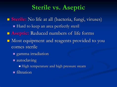 Aseptic Technique Aseptic Vs Sterile In 2020 Healthcare
